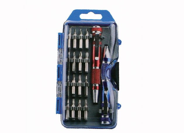 18pcs precision screwdriver bit set
Content: 16pcs screwdriver bit: Philips: #00, #0, #1, #2
Pozi: #00, #0, #1
Slotted: 1.5, 2, 2.5, 3mm
Torx: T6, T7, T8, T9, T10
2pcs precision screwdriver handle