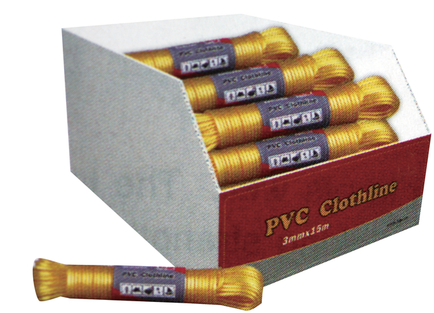 
	PVC clothline with PP core