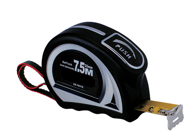
	Tape measure with self-lock button
	Size: 16mm×2m, 16mm×3m, 16mm×3.5m,
	19mm×5m, 25mm×7.5m, 25mm×8m