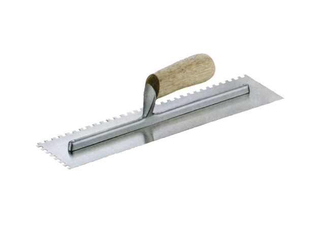 
	Plastering trowel with wooden handle, dentary