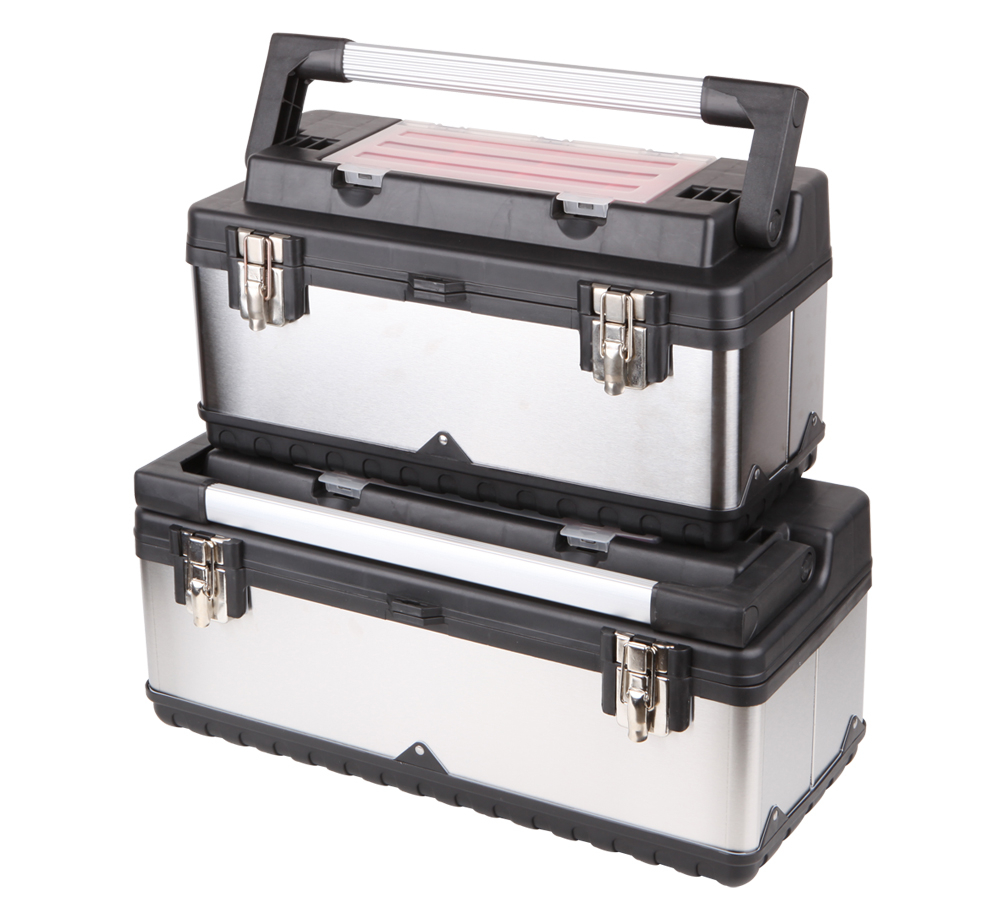 Stainless Steel Tool Box  with Aluminum Handle  TE90-02012AB