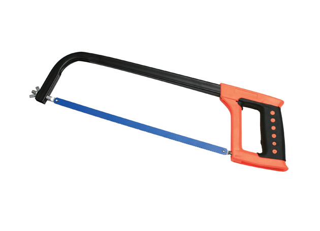 
	Square tubular hacksaw frame with plastic handle