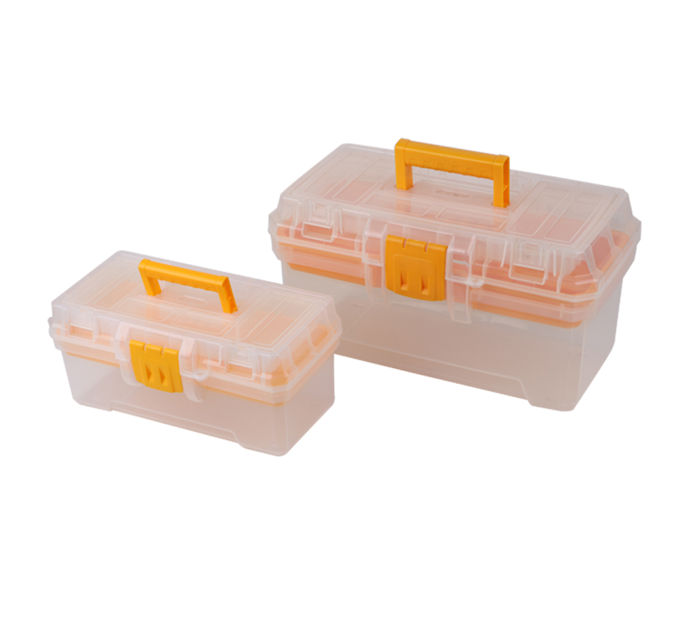 Plastic Transparent Tool Box 15.5"&12”  TE90-01010AB