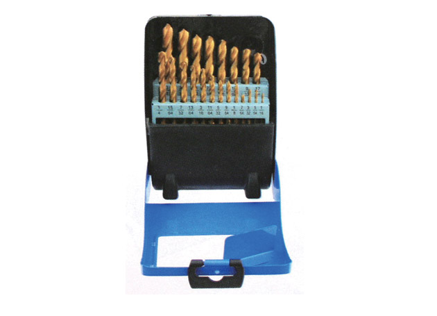 
	21pcs Twist drill bits set, Titanium plated surface