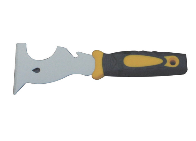 
	Multi-function putty knife with plastic handle