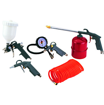 Pneumatic Tools : 5PCS AIR TOOLS KIT SUCTION/GRAVITY SPRAY GUN