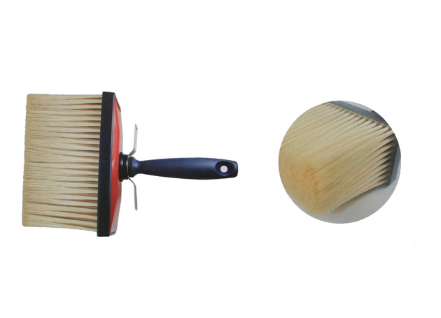 
	Ceiling brush, 100% PBT hollow tapered filament, red plastic block, blue plastic handle Size : 65x160mm, 70x170mm