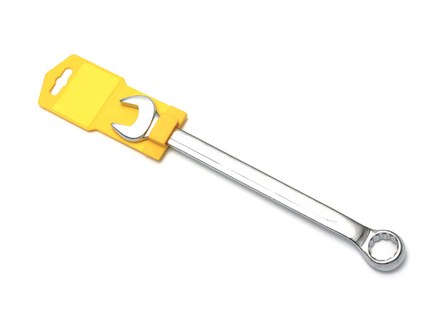 European type combination wrench with plastic hanger, DIN
standard, sand finished surface
Size: 6, 7, 8, 9, 10, 11, 12, 13, 14, 15, 16, 17, 18, 19, 20, 21,
22, 23, 24, 25, 26, 27, 28, 29, 30, 31, 32mm
1/4